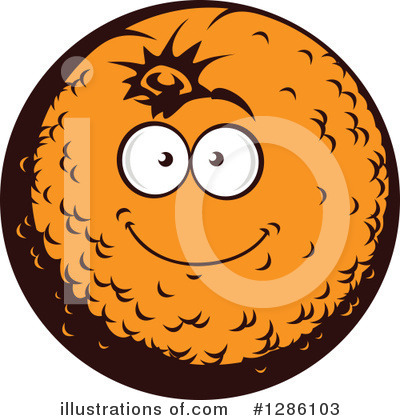Orange Mascot Clipart #1286103 by Vector Tradition SM