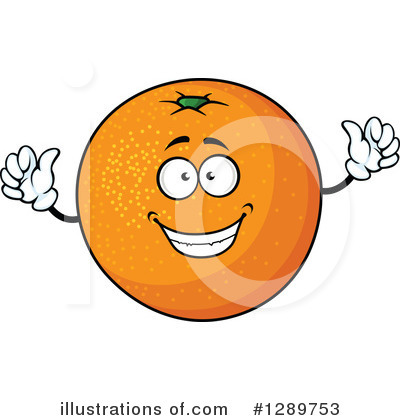 Orange Mascot Clipart #1289753 by Vector Tradition SM
