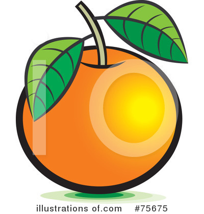Royalty-Free (RF) Orange Clipart Illustration by Lal Perera - Stock Sample #75675