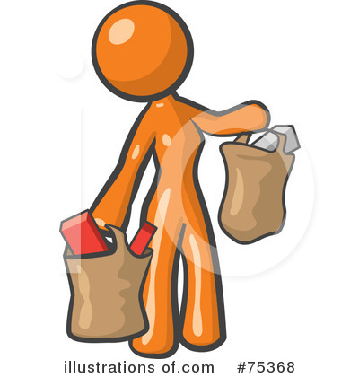 Royalty-Free (RF) Orange Collection Clipart Illustration by Leo Blanchette - Stock Sample #75368