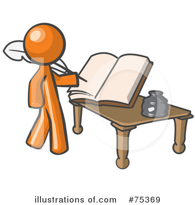 Royalty-Free (RF) Orange Collection Clipart Illustration by Leo Blanchette - Stock Sample #75369