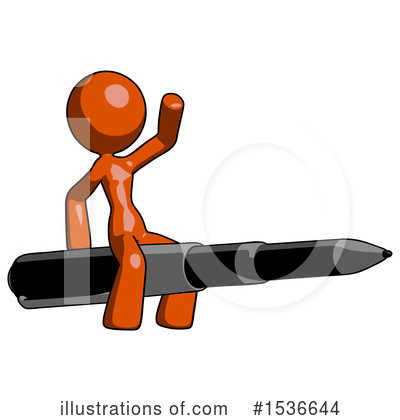 Royalty-Free (RF) Orange Design Mascot Clipart Illustration by Leo Blanchette - Stock Sample #1536644