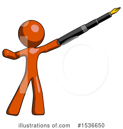 Royalty-Free (RF) Orange Design Mascot Clipart Illustration by Leo Blanchette - Stock Sample #1536650