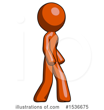 Royalty-Free (RF) Orange Design Mascot Clipart Illustration by Leo Blanchette - Stock Sample #1536675