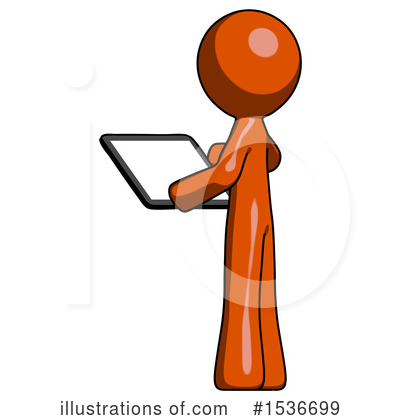 Royalty-Free (RF) Orange Design Mascot Clipart Illustration by Leo Blanchette - Stock Sample #1536699