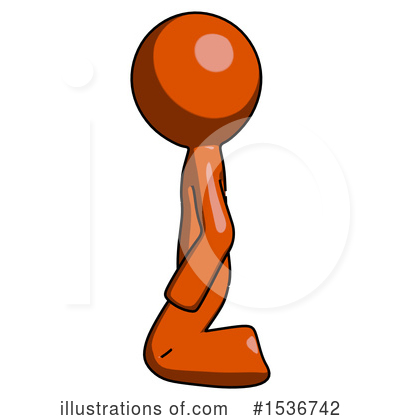 Royalty-Free (RF) Orange Design Mascot Clipart Illustration by Leo Blanchette - Stock Sample #1536742