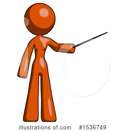 Royalty-Free (RF) Orange Design Mascot Clipart Illustration by Leo Blanchette - Stock Sample #1536749