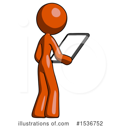 Royalty-Free (RF) Orange Design Mascot Clipart Illustration by Leo Blanchette - Stock Sample #1536752