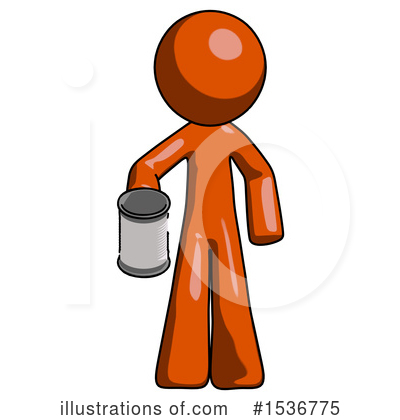 Royalty-Free (RF) Orange Design Mascot Clipart Illustration by Leo Blanchette - Stock Sample #1536775