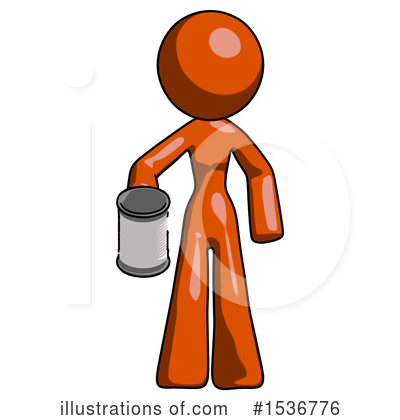 Royalty-Free (RF) Orange Design Mascot Clipart Illustration by Leo Blanchette - Stock Sample #1536776