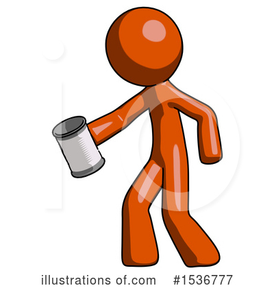 Royalty-Free (RF) Orange Design Mascot Clipart Illustration by Leo Blanchette - Stock Sample #1536777
