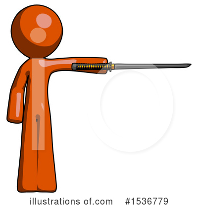 Royalty-Free (RF) Orange Design Mascot Clipart Illustration by Leo Blanchette - Stock Sample #1536779