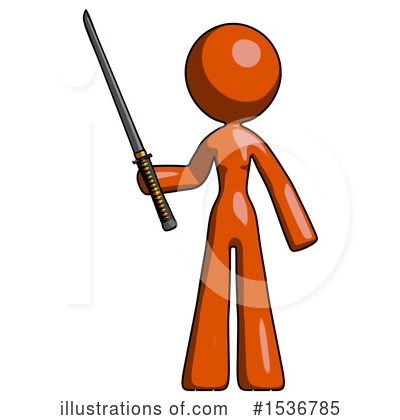 Royalty-Free (RF) Orange Design Mascot Clipart Illustration by Leo Blanchette - Stock Sample #1536785