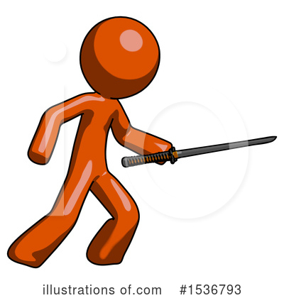 Royalty-Free (RF) Orange Design Mascot Clipart Illustration by Leo Blanchette - Stock Sample #1536793