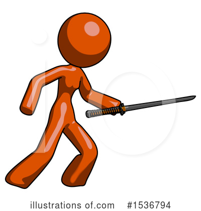Royalty-Free (RF) Orange Design Mascot Clipart Illustration by Leo Blanchette - Stock Sample #1536794