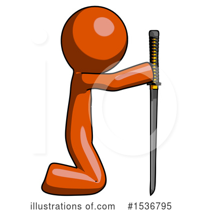 Royalty-Free (RF) Orange Design Mascot Clipart Illustration by Leo Blanchette - Stock Sample #1536795