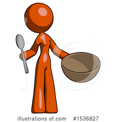 Royalty-Free (RF) Orange Design Mascot Clipart Illustration by Leo Blanchette - Stock Sample #1536827