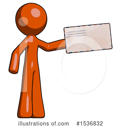 Royalty-Free (RF) Orange Design Mascot Clipart Illustration by Leo Blanchette - Stock Sample #1536832