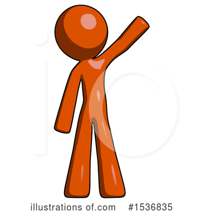 Royalty-Free (RF) Orange Design Mascot Clipart Illustration by Leo Blanchette - Stock Sample #1536835