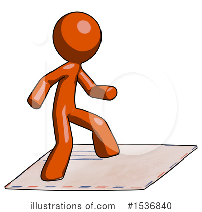 Royalty-Free (RF) Orange Design Mascot Clipart Illustration by Leo Blanchette - Stock Sample #1536840