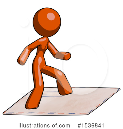 Royalty-Free (RF) Orange Design Mascot Clipart Illustration by Leo Blanchette - Stock Sample #1536841