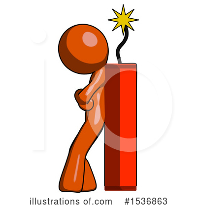 Royalty-Free (RF) Orange Design Mascot Clipart Illustration by Leo Blanchette - Stock Sample #1536863