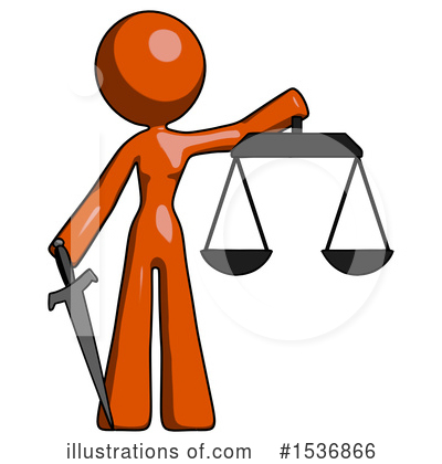 Royalty-Free (RF) Orange Design Mascot Clipart Illustration by Leo Blanchette - Stock Sample #1536866