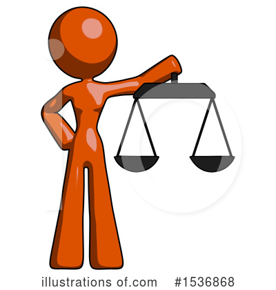 Royalty-Free (RF) Orange Design Mascot Clipart Illustration by Leo Blanchette - Stock Sample #1536868