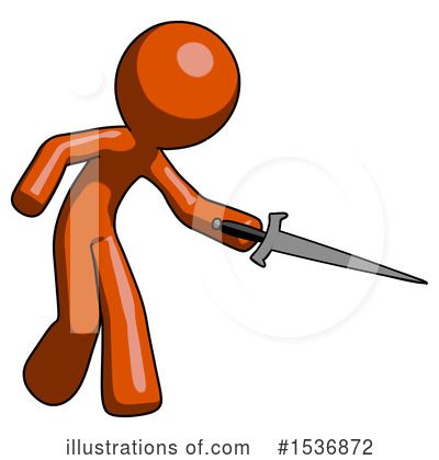 Royalty-Free (RF) Orange Design Mascot Clipart Illustration by Leo Blanchette - Stock Sample #1536872