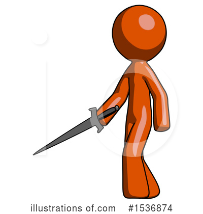 Royalty-Free (RF) Orange Design Mascot Clipart Illustration by Leo Blanchette - Stock Sample #1536874
