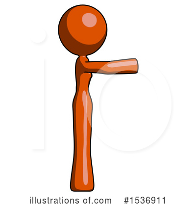 Royalty-Free (RF) Orange Design Mascot Clipart Illustration by Leo Blanchette - Stock Sample #1536911