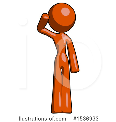 Royalty-Free (RF) Orange Design Mascot Clipart Illustration by Leo Blanchette - Stock Sample #1536933