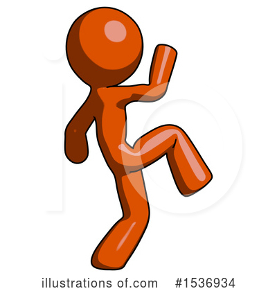 Royalty-Free (RF) Orange Design Mascot Clipart Illustration by Leo Blanchette - Stock Sample #1536934