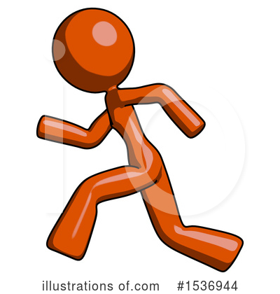 Royalty-Free (RF) Orange Design Mascot Clipart Illustration by Leo Blanchette - Stock Sample #1536944