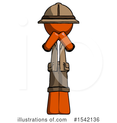 Royalty-Free (RF) Orange Design Mascot Clipart Illustration by Leo Blanchette - Stock Sample #1542136
