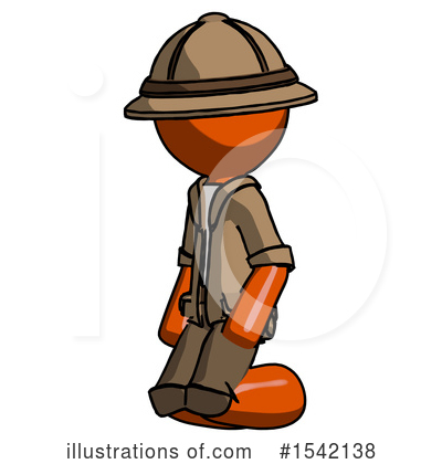 Royalty-Free (RF) Orange Design Mascot Clipart Illustration by Leo Blanchette - Stock Sample #1542138