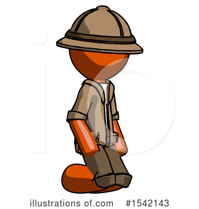 Royalty-Free (RF) Orange Design Mascot Clipart Illustration by Leo Blanchette - Stock Sample #1542143