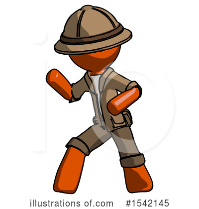 Royalty-Free (RF) Orange Design Mascot Clipart Illustration by Leo Blanchette - Stock Sample #1542145