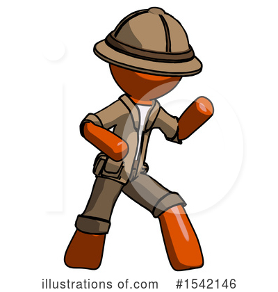 Royalty-Free (RF) Orange Design Mascot Clipart Illustration by Leo Blanchette - Stock Sample #1542146