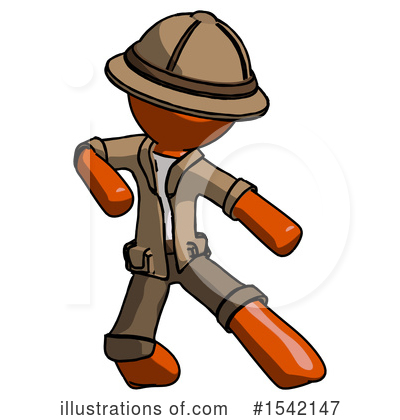 Royalty-Free (RF) Orange Design Mascot Clipart Illustration by Leo Blanchette - Stock Sample #1542147