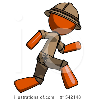 Royalty-Free (RF) Orange Design Mascot Clipart Illustration by Leo Blanchette - Stock Sample #1542148