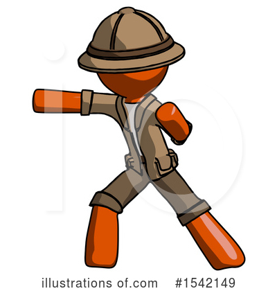 Royalty-Free (RF) Orange Design Mascot Clipart Illustration by Leo Blanchette - Stock Sample #1542149