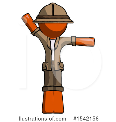 Royalty-Free (RF) Orange Design Mascot Clipart Illustration by Leo Blanchette - Stock Sample #1542156