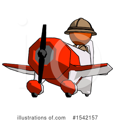 Royalty-Free (RF) Orange Design Mascot Clipart Illustration by Leo Blanchette - Stock Sample #1542157