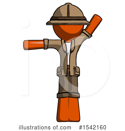 Royalty-Free (RF) Orange Design Mascot Clipart Illustration by Leo Blanchette - Stock Sample #1542160