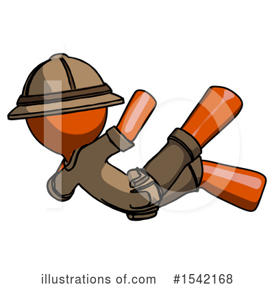 Royalty-Free (RF) Orange Design Mascot Clipart Illustration by Leo Blanchette - Stock Sample #1542168