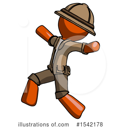 Royalty-Free (RF) Orange Design Mascot Clipart Illustration by Leo Blanchette - Stock Sample #1542178