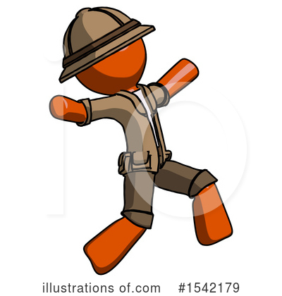 Royalty-Free (RF) Orange Design Mascot Clipart Illustration by Leo Blanchette - Stock Sample #1542179