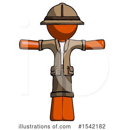 Royalty-Free (RF) Orange Design Mascot Clipart Illustration by Leo Blanchette - Stock Sample #1542182