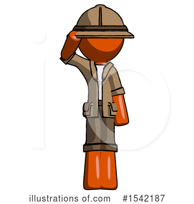 Royalty-Free (RF) Orange Design Mascot Clipart Illustration by Leo Blanchette - Stock Sample #1542187